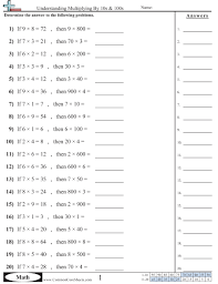 The puzzles will help your child practice and apply their addition, subtraction. Multiplication Worksheets Free Distance Learning Worksheets And More Commoncoresheets