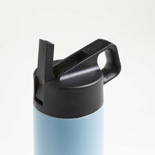 A water bottle is a container that is used to hold water, liquids or other beverages for consumption. Miir Water Bottle Straw Lid Black Crate And Barrel