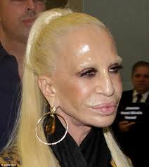 donatella versace face