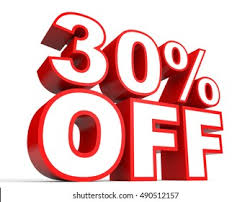 20% off gnc twin packs. Discount 30 Percent Off 3d Illustration Stock Illustration 490512157
