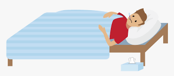 Person Looking Sick Lying In Bed Sick Person Cartoon Png Transparent Png Kindpng Coughing man sick person with cold flu and virus vector image #21523634. person looking sick lying in bed sick
