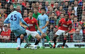 By phil mcnultybbc sport chief football writer at old trafford. Man United 1 Man City 6 Mario Balotelli Fires Derby Double Daily Mail Online