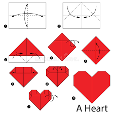Unknown.how to make a heart card: . Step By Step Instructions How To Make Origami A Heart Stock Vector Illustration Of Imagination Craft 84628109