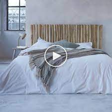 40 idees pour une tete de lit tete de lit en bois flotte lit bois idee tete de lit bed headboards for beds driftwood headboard