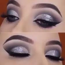 Black And Silver Eye Makeup Silver Glitter Smokey Eye Makeup Tutorial Smokey Eye Makeup Glitter Eye Makeup