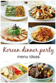 This is a fun idea for entertaining at home! Korean Dinner Party Menu Ideas Korean Bapsang