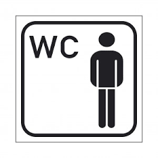 Design edelstahl wc schild symbol pfeil unten (design 10). Wc Hinweisschild Wc Schild Mit Richtungspfeil Links