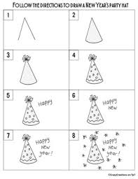 New Year S Party Hat Directed Drawing Writing Prompts Tpt Make your party extra special! new year s party hat directed drawing writing prompts
