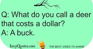 If you like to be offended, then please stay. Animal Joke What Do You Call A Deer With Picture