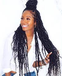 Crochet Faux Locs Curly Ends Faux Locs Hairstyles Locs Hairstyles Natural Hair Styles