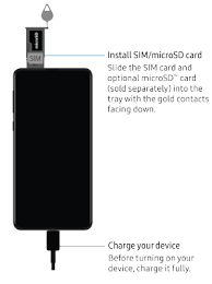 The sim slot is marked with the icon. Sim Card Samsung Galaxy S10 T Mobile Support