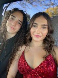 My daughter's first prom dress with pockets