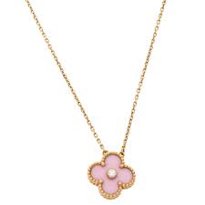 Buy the newest van cleef & arpels products in singapore with the latest sales & promotions ★ find cheap offers ★ browse our wide selection of products. Van Cleef Arpels Vintage Alhambra Diamond Pink Inlay 18k Rose Gold Pendant Necklace Van Cleef Arpels Tlc