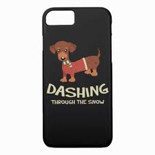 Dashing Through The Snow Dachshund Dog Christmas Case Mate Iphone Case Zazzle Com Reindeer Dog Christmas Dog Dachshund Dog