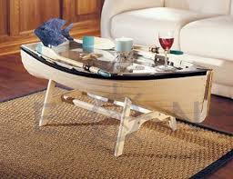 Boat Coffee Table Creative Coffee Table Nautical Coffee Table Boat Decor