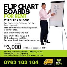 Deranamedia Flip Chart Board For Rent