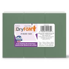 Wet foam for flowers michaels. Floracraft DryfÅm Block Green Michaels