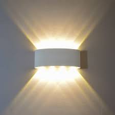Outdoor wall lights glass wall sconce garden wall lamp hallway vintage lighting. Amazon Com Flydeer Modern Wall Sconce Lights 8w Led Room Wall Lights Up Down Aluminium Wall Lighting Lamps For Living Room Bedroom Corridor White Warm Light Home Improvement