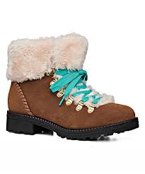 Jack Rogers Oak Charlie Faux Fur Lined Suede Boot Women