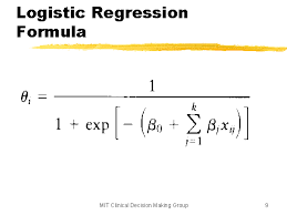 Logistic Regression Formula Logistic Regression Regression Machine Learning