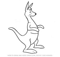 This kangaroo cartoon drawing guide is a great resource for turning a unique looking animal into a cartoon format. Easy To Draw Easy Cartoon Kangaroo Novocom Top