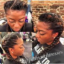 51 Goddess Braids Hairstyles For Black Women Stayglam Goddess Braids Hairstyles Hair Styles Two Goddess Braids