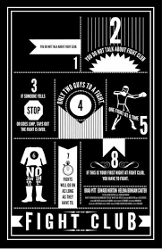 First Rule Of Fight Club Fight Club Fight Club Rules Fight Club Poster