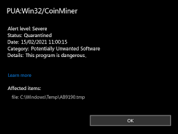 Cryptomining can take up a large amount of valuable enterprise resources in terms of electricity and cpu power. Pua Win32 Coinminer Coinminer Tool How To Fix Guide