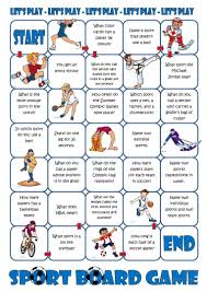 Sport Board Game Worksheet Free Esl Printable Worksheets Made By Teachers Sports Board Games Board Games Esl Games