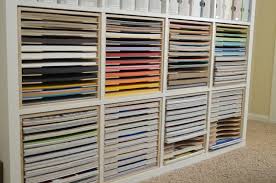 This awesome piece, made out of an ikea kallax hack, is the one that you should not miss out for. Paper Craft Storage In Ikea Shelving Stamp N Storage