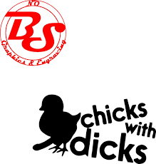 6 Chicks w Dicks Decal Offensive Funny Rude Adult JDM Car Truck Farm Meme  noBS | eBay