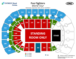 Wichita Ga Seating Foo Fighters Postboard