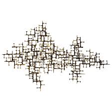 This sculptural 3d printed art installation is made from 30,000 recycled water bottles. Mid Century Modern Large Schmidt Brutalist Nail Wall Art Sculpture Abstract At 1stdibs