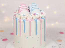 Try a bundt cake for your gender reveal celebration. Gender Reveal Cake Cakey Goodness