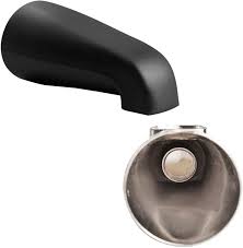 Seal around bathtub spout pipe, how to install the red disc seal (reddiscseal.com). Matte Black Heavy Duty Metal Bathtub Faucet Without Shower Diverter 4 Inches 1 2 Copper Pipe Sento Slip On Black Universal Heavy Durable Metal Bathroom Tub Spout Without Diverter Kitchen Bathroom Fixtures