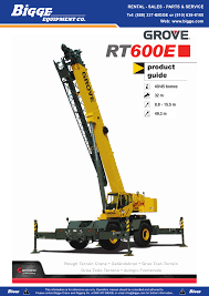 Grove Rt 600e Rough Terrain Crane Manualzz Com