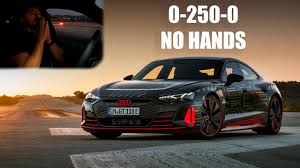 The brand with the four rings is presenting one of the stars of the 2018 auto show in the movie capital los angeles. Audi Rs E Tron Gt First Drive 0 100 0 200 250 0 No Hands Youtube