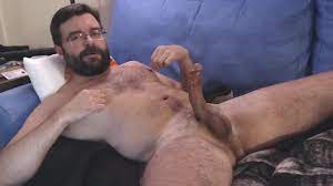 Hairy daddy pig busts a nut on the couch - ThisVid.com