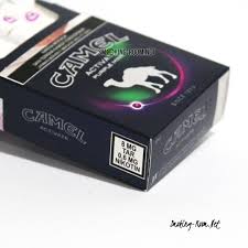 With about 12 mg in the tobacco. Camel Activate Purple Mint Smoking Room