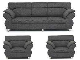 Earthwood Jamaica Dark Grey 3 1 1 Five Seater Sofa Set Amazon In Home Kitchen Small Sofa Chair Sofa Chair Small Sofa