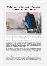 Maybe you would like to learn more about one of these? Understanding Commercial Plumbing Companies And Their Services By Spr Group Issuu