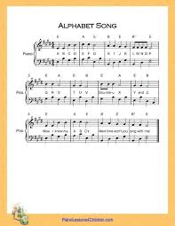 Alphabet Song Abc Song Lyrics Videos Free Sheet Music For Piano Alphabet Songs Abc Songs Songs