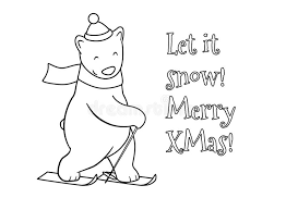 22 best masha and the bear coloring sheets images in 2018 coloring. Cute Cartoon Polar Bear Ski Coloring Stock Vector Illustration Of Cold Drawing 80290062