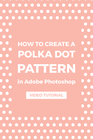 Learn how to create a pattern from a repeated image in adobe photoshop. Create A Polka Dot Pattern In Photoshop Elan Creative Co