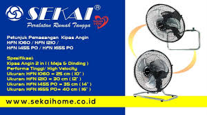 Petunjuk Pemasangan Kipas Angin Hfn 1060 Hfn 1210 Hfn 1455 Po Hfn 1655 Po Youtube