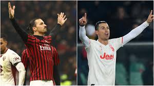 Italian serie a match ac milan vs juventus 07.07.2020. Milan Vs Juventus Ibrahimovic Ronaldo S Head To Head History As Com