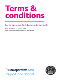 Switch to paperless statements on your current, savings and credit card accounts. Fillable Online Download Terms And Conditions Pdf The Co Operative Bank Fax Email Print Pdffiller