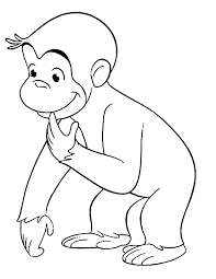 30 Curious George Coloring Pages For Kids In 2020 Monkey Coloring Pages Curious George Coloring Pages Cute Coloring Pages