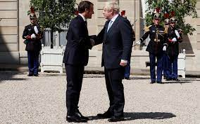175 cm and weight 73 kg approx. Eye To Eye But Emmanuel Macron Stands On Tiptoes To Shake Hands With Boris Johnson