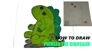 How To Draw Pickles The Dinosaur Moriah Elizabeth Youtube Coloring pages of dogs to print. youtube